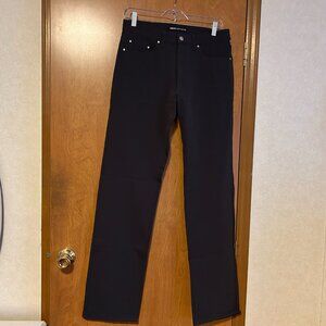 VERSACE Jeans Couture Sz 32 Black Stretch Five Pocket Style Pants
